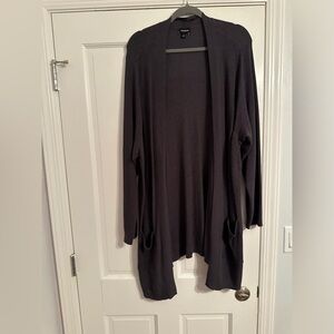 Torrid waffle knit grey cardigan